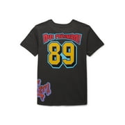 Bart Simpson Boys Embroidered Front and Back Graphic Tee with Short-Sleeves, Sizes 4-20